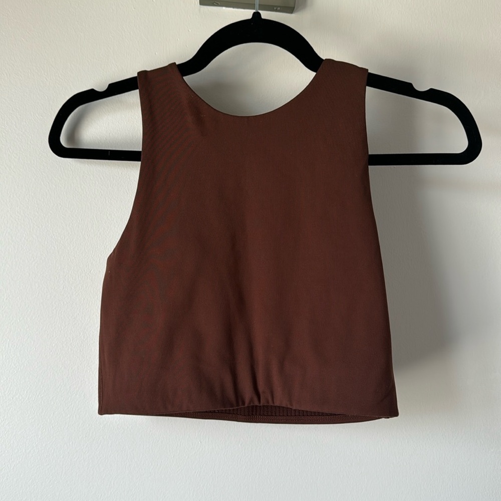 Girlfriend collective brown bra